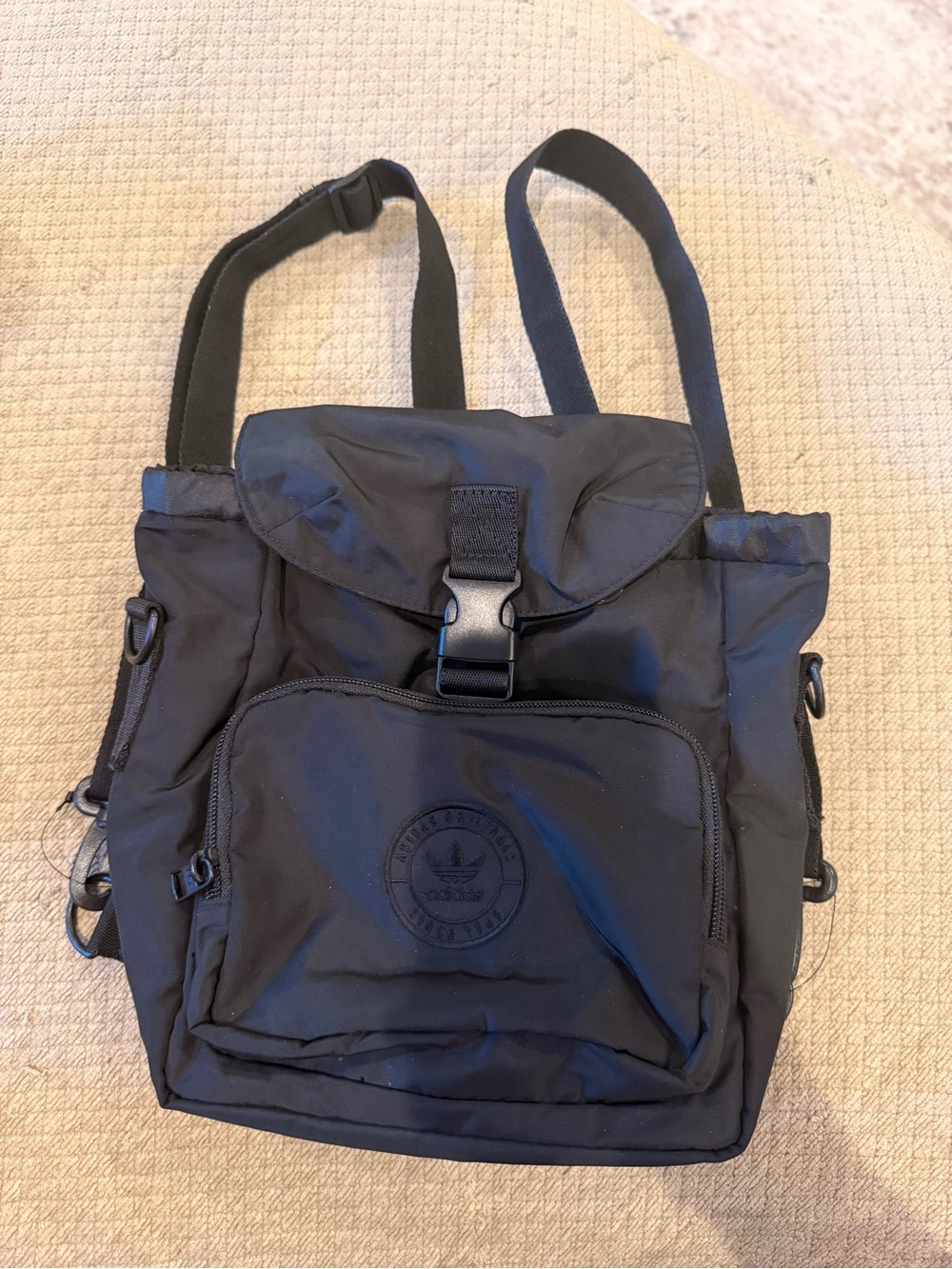 Black Adidas Nylon mini Backpack Shoulder Bag